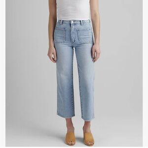 Silver patch pocket high rise wide leg Women's Jeans